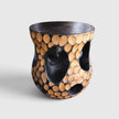 Artist Opeh | Sculpted Charred Mango Accent Table No. 4 | Senja Living Art Gallery